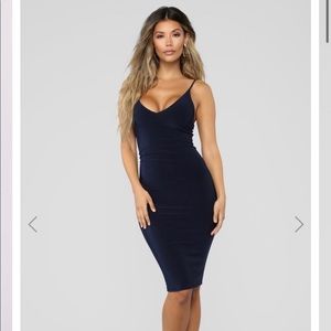 Navy Midi Dress